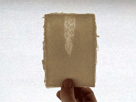 Everyday Offerings, water-marked cotton rag, 2022